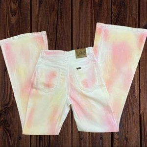 Lee Vintage Modern Tie Dye High Rise Flare Jeans